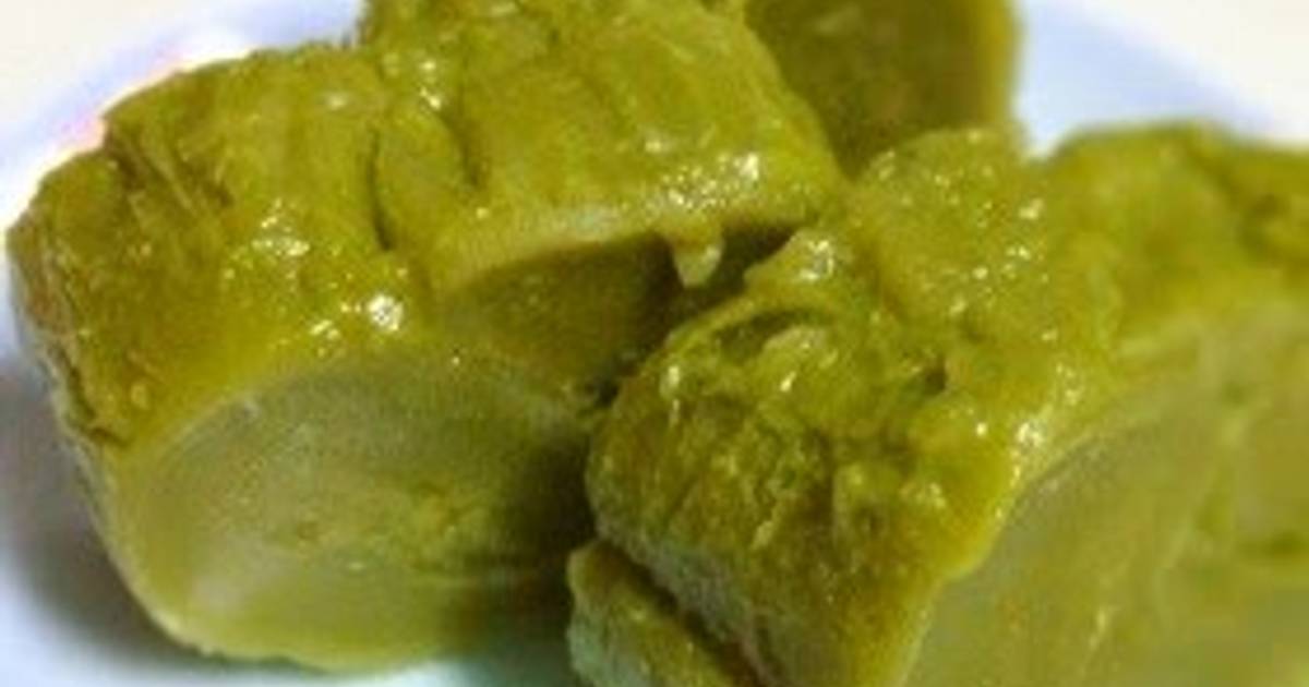 Easy Matcha Green Tea Uiro in the Microwave Recipe by cookpad.japan