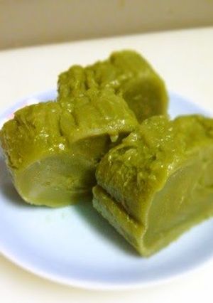 A picture of Easy Matcha Green Tea Uiro in the Microwave.