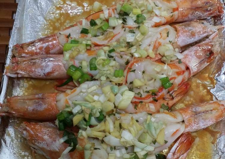 Simple Way to Prepare Speedy Bake Garlic shrimps