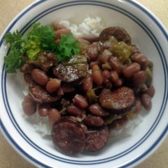 A picture of Crockpot Louisiana Red Beans and Rice.