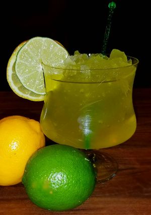 A picture of Mike's Adult Lemon Lime Slushies.