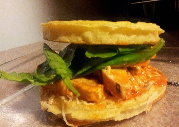 Simple Way to Prepare Speedy Waffle buffalo chicken sandwich