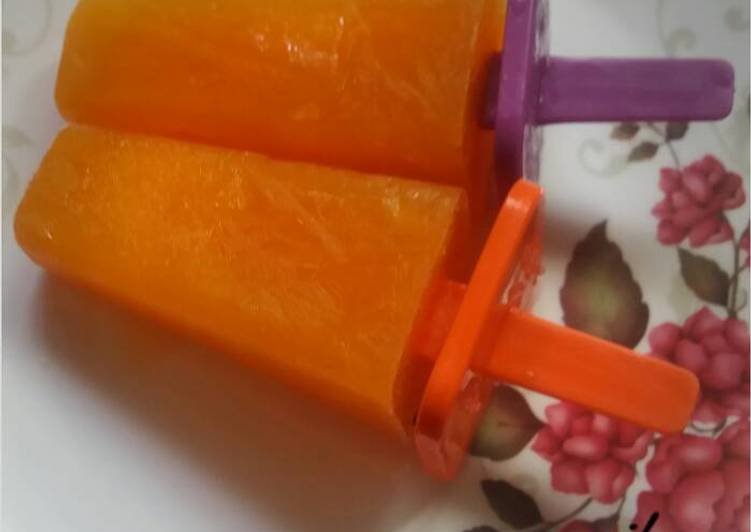 Orange icecream candy