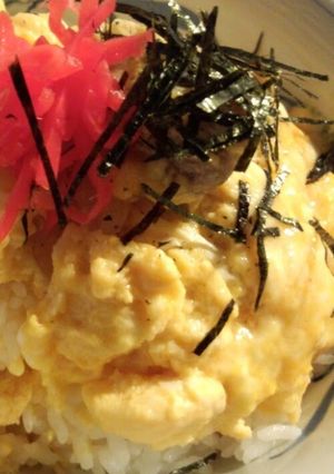 A picture of Golden Dashi - Superb Oyako-Don With Egg and Chicken.