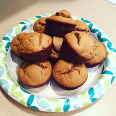 A picture of Peanut Butter & Banana Muffins.