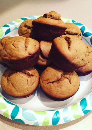 A picture of Peanut Butter & Banana Muffins.