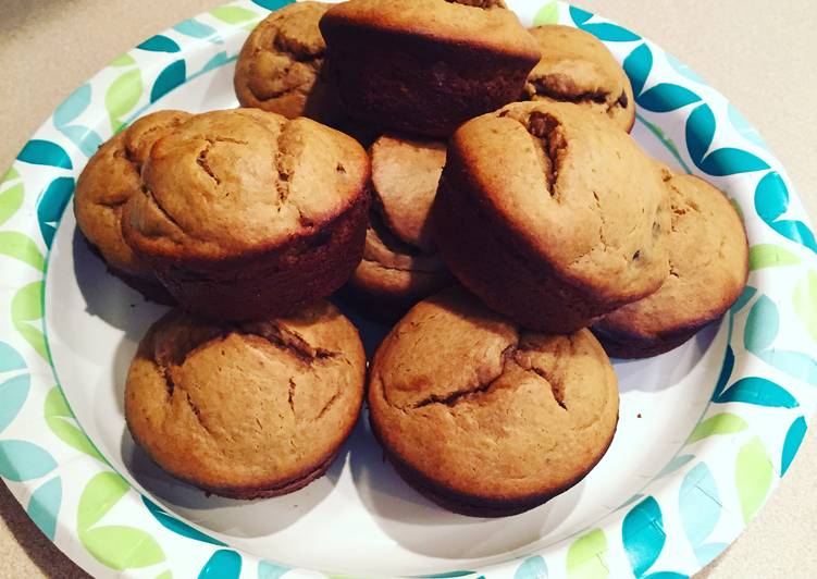 Recipe of Perfect Peanut Butter &amp; Banana Muffins