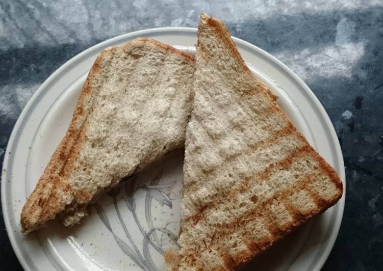 Peanut butter and 'jam' toast