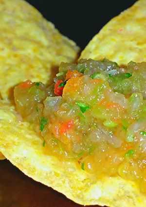 A picture of Mike's Authentic Mexican Salsa.