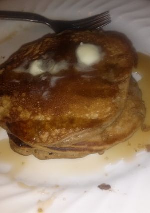 A picture of Nikki's Melt in your Mouth Chocolate Pancakes!.