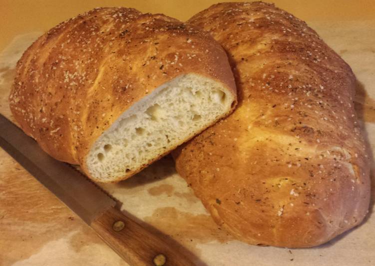 Simple Way to Make Super Quick Rosemary Ciabatta Bread