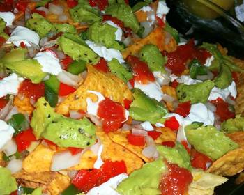 Ultimate, Prepare Crispy crunchy colourful nachos Delicious Perfect