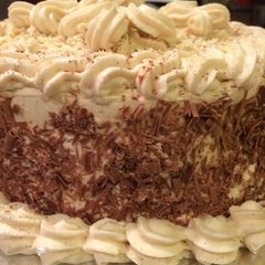 A picture of Chocolate gateau.