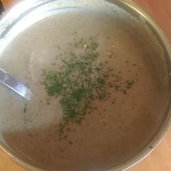 A picture of Mandys cauliflower soup.