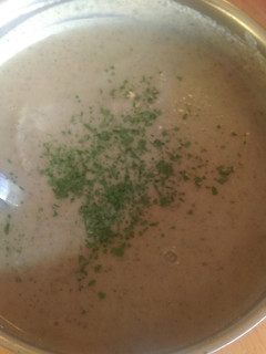 A picture of Mandys cauliflower soup.