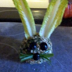 A picture of bunny salmon ball.