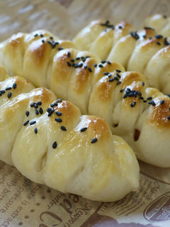 A picture of Sausage Bread Using a Bread Machine.
