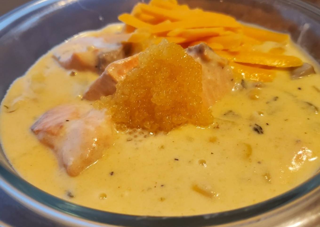 Brad's salmon chowder