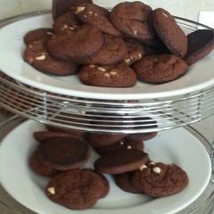 A picture of Devils chocolate drop cookies.