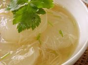 A picture of boiled veggies