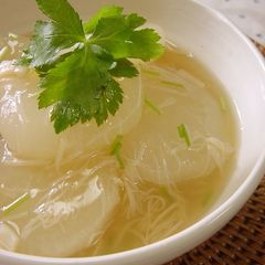 A picture of Lightly Seasoned Scallop Flavored Daikon Radish.