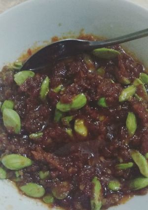 Foto resep Sambel Pete Kemiri (Tahan Lama) #SambalkuBedaLho