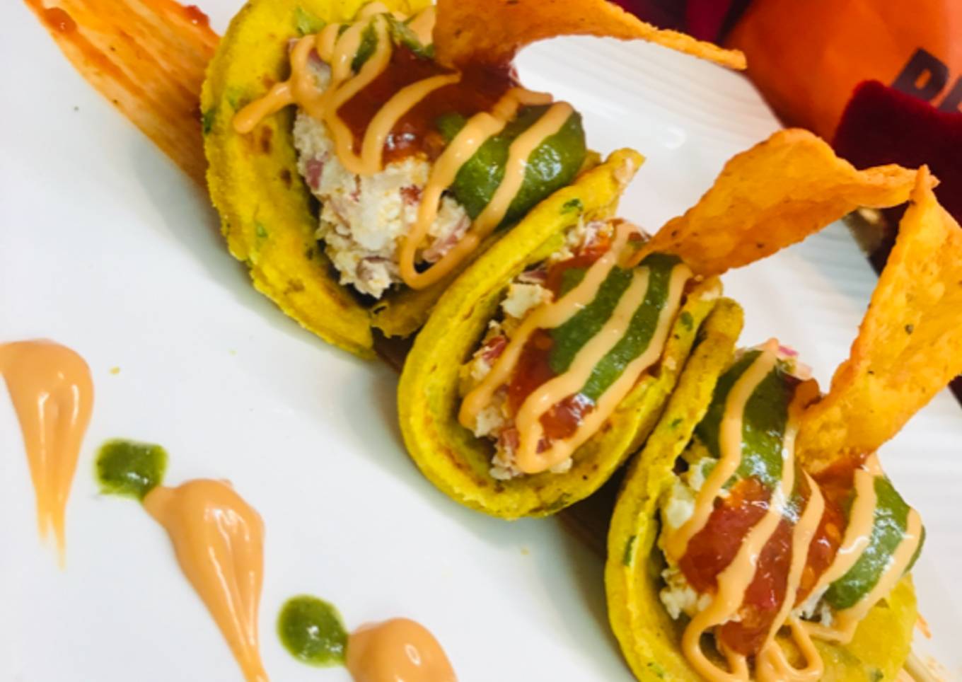 Rajasthani tikkar tacos