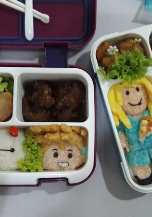 Foto resep Mommy Bento Roblox game udang goreng tepung