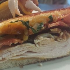 A picture of Bacon turkey melt.