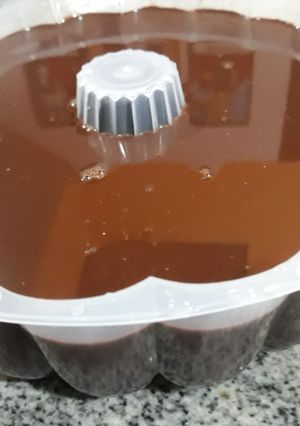Foto resep Puding coklat vla vanila
