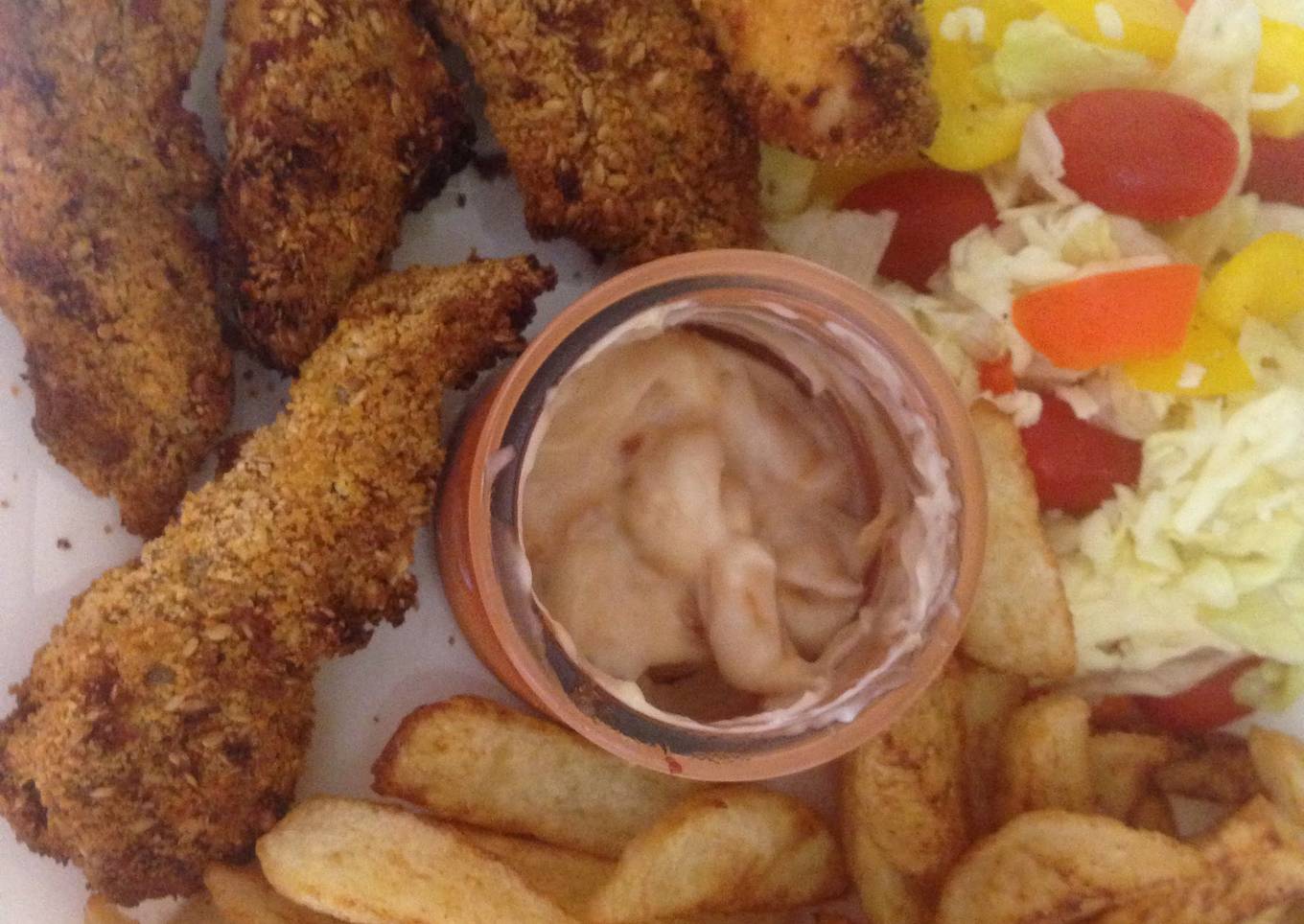 My Crispy Chicken in Breadcrumbs with Linseed 😲