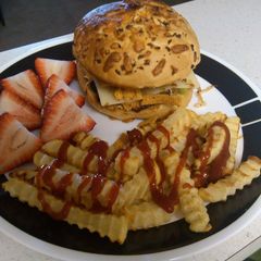 A picture of Stewz Chicken Burger.