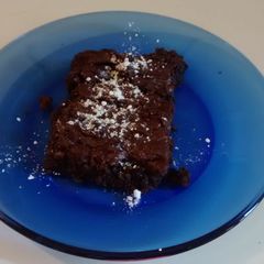 A picture of Chocolate almond brownie.