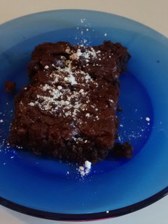 A picture of Chocolate almond brownie.