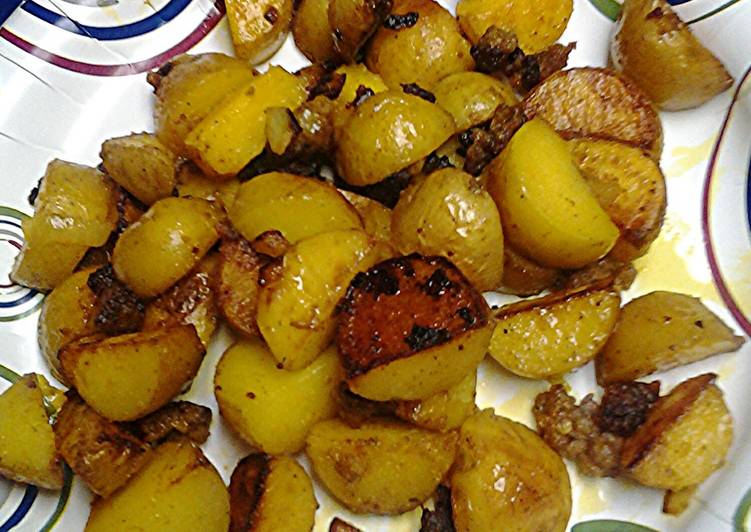 Recipe of Homemade Sausage and taters