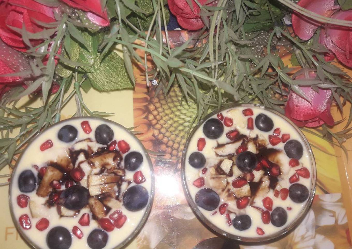 Fruits custard