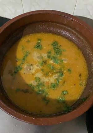 A picture of Veg Molee gravy.
