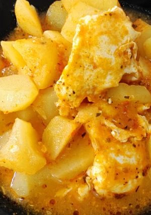 Una foto de Guiso de papas con huevo