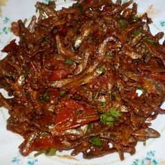 A picture of Fried omena.