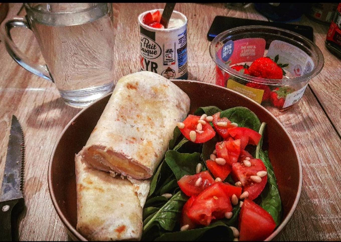 Wrap healthy au blanc de dinde