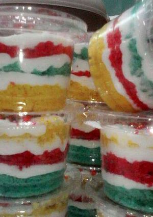 Foto resep Rainbow granule cake