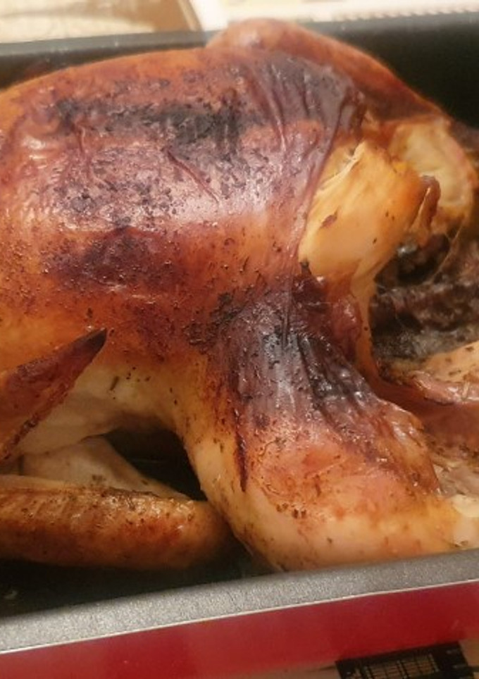 Una foto de ✅🗣📢 Pollo asado a la sidra 🐓