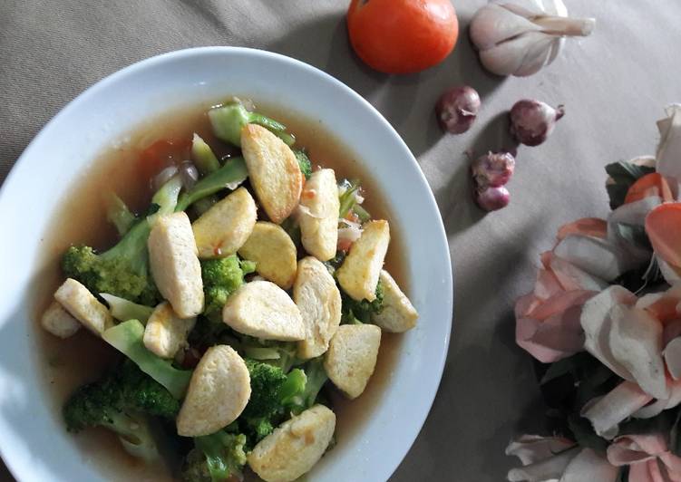 Cara Gampang meracik (4) Cah Brokoli Tofu Menu Favorite Keluarga, Enak