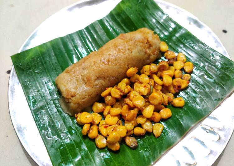 Recipe of Ultimate Moong Dal Halwa and Crispy Corn
