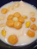 Pumpkin Pie & Corn Mochi Ball บัวลอยพายฟักทอง &ข้าวโพดหวานกระวาน