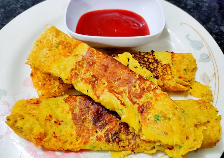 Steps to Make Speedy Chana flour pudla