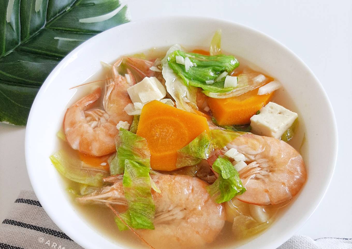 Capcay Udang Kuah