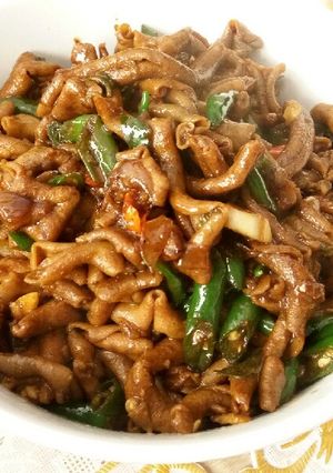Foto resep Tumis Usus Ayam pedas