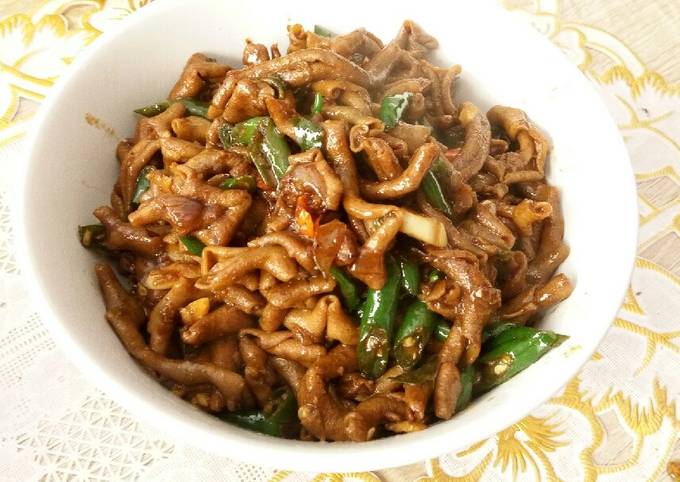 Resep Tumis Usus Ayam pedas, Bisa Manjain Lidah