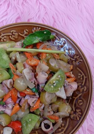 Foto resep Asin cumi tumis pedas